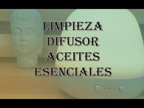 Limpieza y mantenimiento de un difusor de aceites esenciales