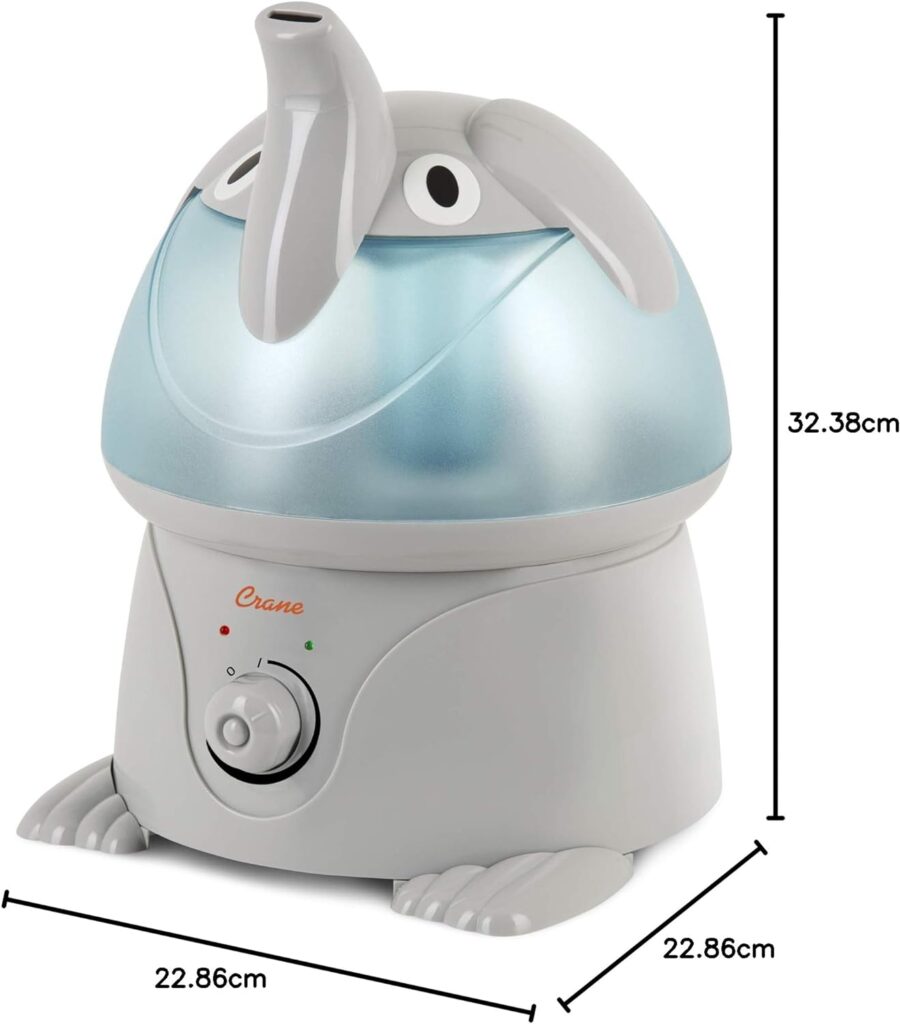 Dimensiones del humidificador ultrasonico de aire Crane EE-3186
